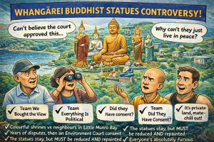 Whangārei Buddhist statues